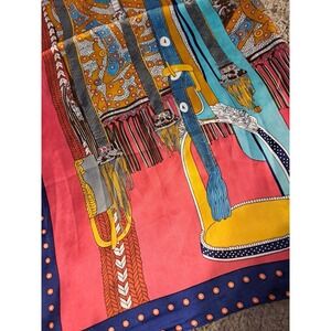 Women's Horse Scarf Saddle Print Silky Neckerchief Bandana 663